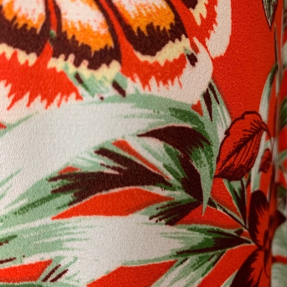 Sanctuary Orange Floral Print Sleeveless Blouse - Picture 10 of 12